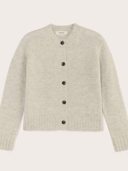 Everlane The Crew Cardigan Alpaca In Almond